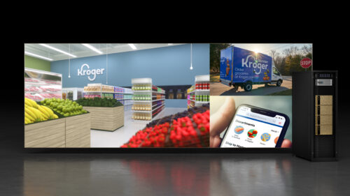NVIDIA and Kroger collaboration for digital twins; Copyright: NVIDIA.