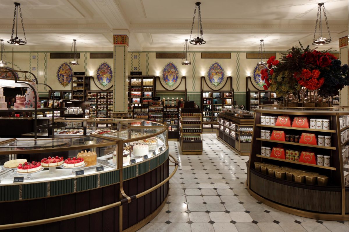 Deluxe Tradition: Harrods, the iconic department store presents new looks