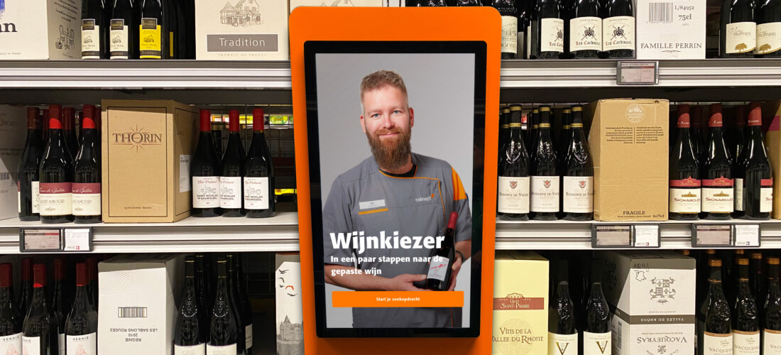Digital wine assistant guides customers to the ideal bottle of wine