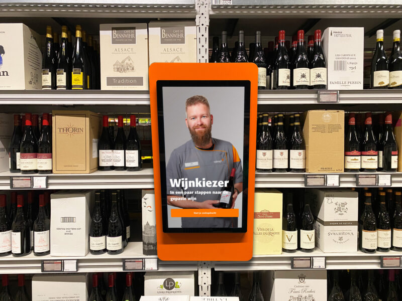 Digital wine assistant guides customers to the ideal bottle of wine