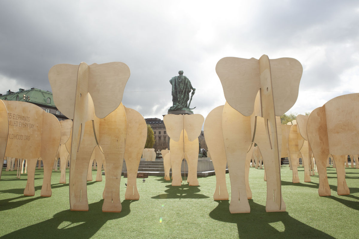55 elephants at EuroShop 2020