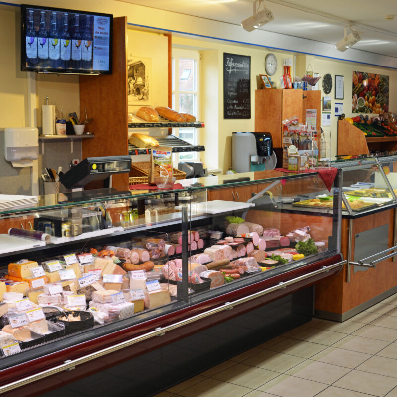 Supermarket refrigerated counter