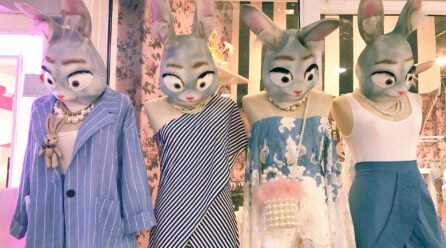 Mannequins with bunny masks; Copyright: wanaktek