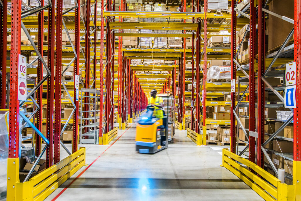 DHL warehouse from the inside; Copyright DHL Supply Chain