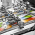 Big printing machine with colored prints coming out; copyright: Bildagentur PantherMedia/silvanoaudis