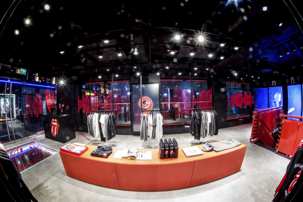 A view inside the Rolling Stone flagship store in London