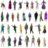 Artificial models of many different people in various clothes; copyright: Universidad de Barcelona